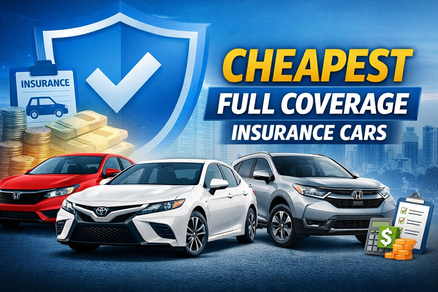 New Cars With the Cheapest Full Coverage Insurance 2026 New Cars With the Cheapest Full Coverage Insurance 2026