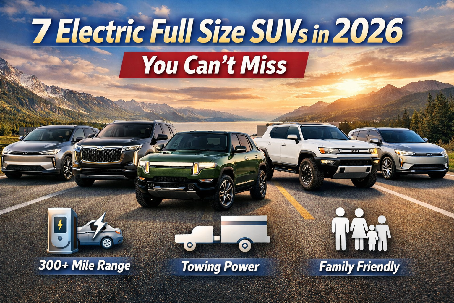 7 Electric Full Size SUVs in 2026 You Can’t Miss 7 Electric Full Size SUVs in 2026 You Can’t Miss