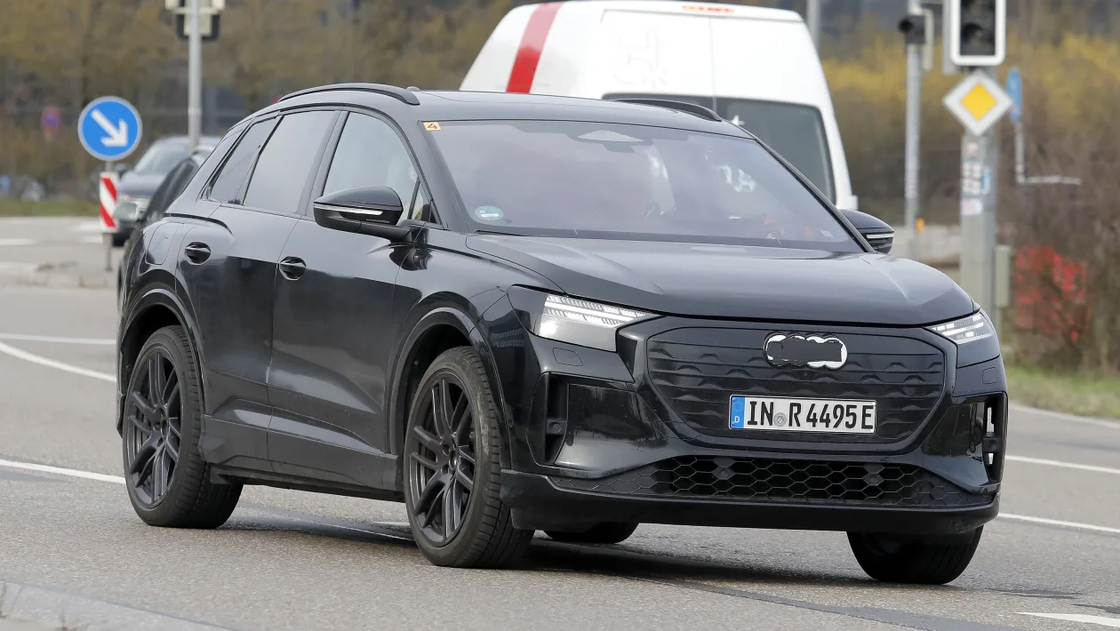 Audi Q4 e-tron seen with sleeker design ahead of forthcoming 2026 refresh