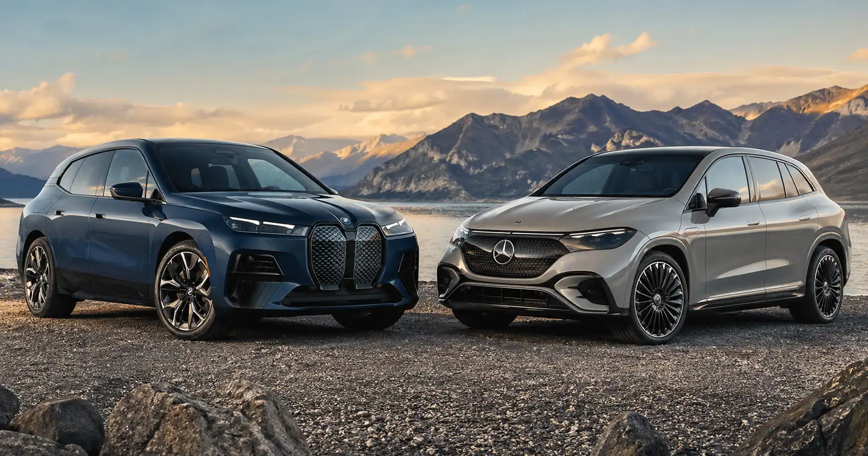 BMW iX vs Mercedes EQE SUV