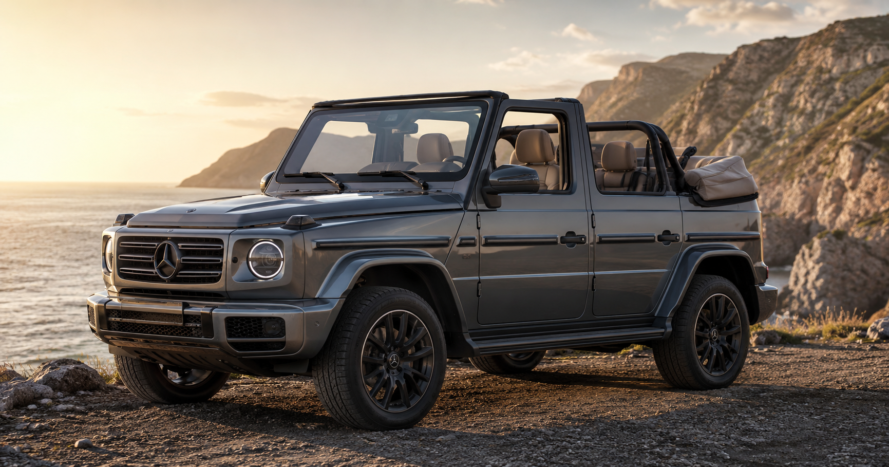 Mercedes-Benz G-Class Cabriolet Teased With New Four-Door Design Mercedes-Benz G-Class Cabriolet Teased With New Four-Door Design