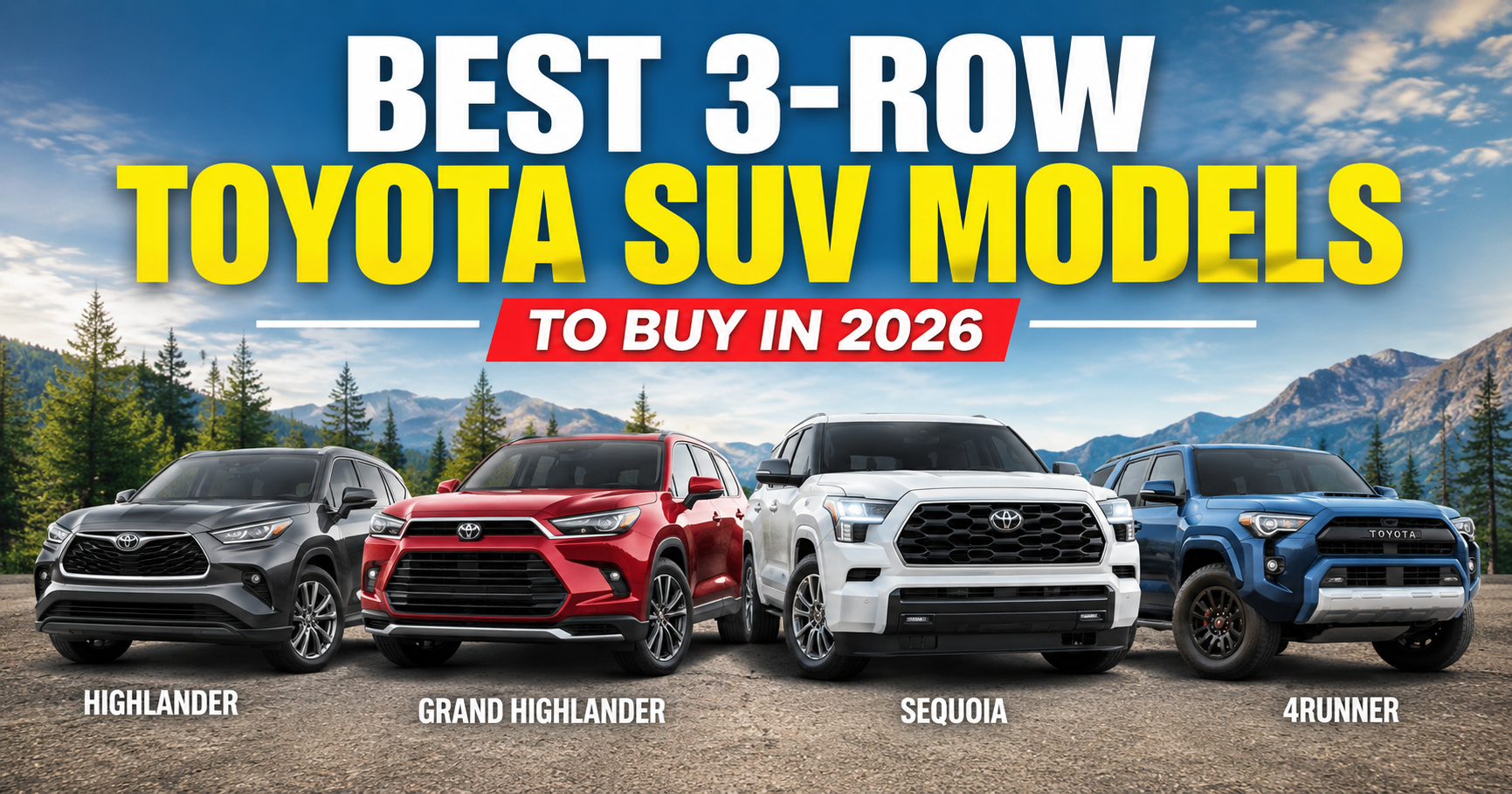 Best 3-Row Toyota SUV Models to Buy in 2026