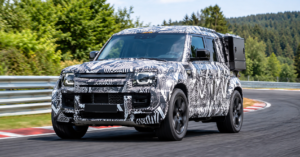Electric Defender Prototype Spotted Testing at Nürburgring