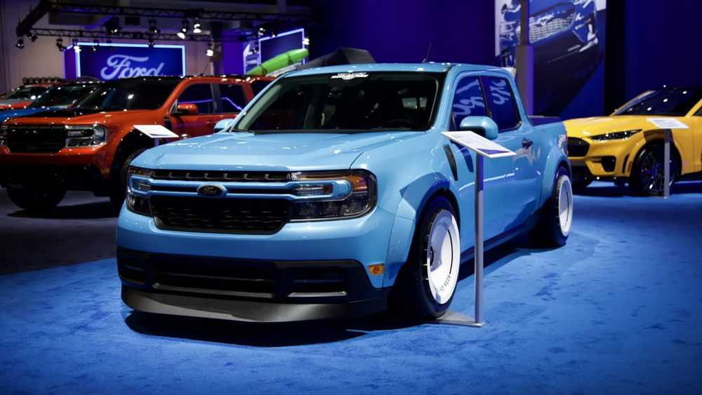 Ford Maverick Gets an 800-Plus-HP Twin-Turbo V8 Swap