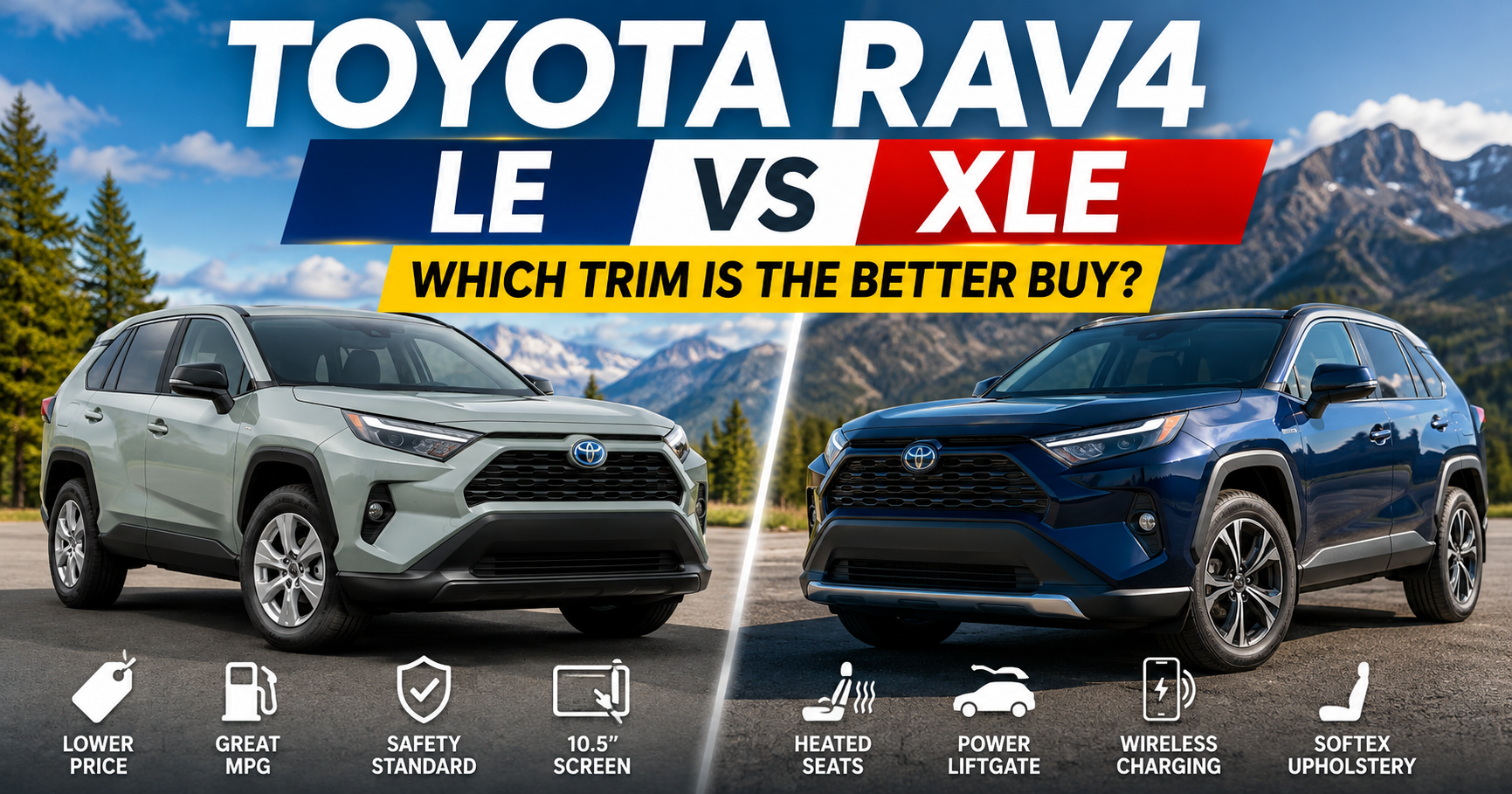 Toyota RAV4 LE vs XLE: Which Trim Is the Better Buy?