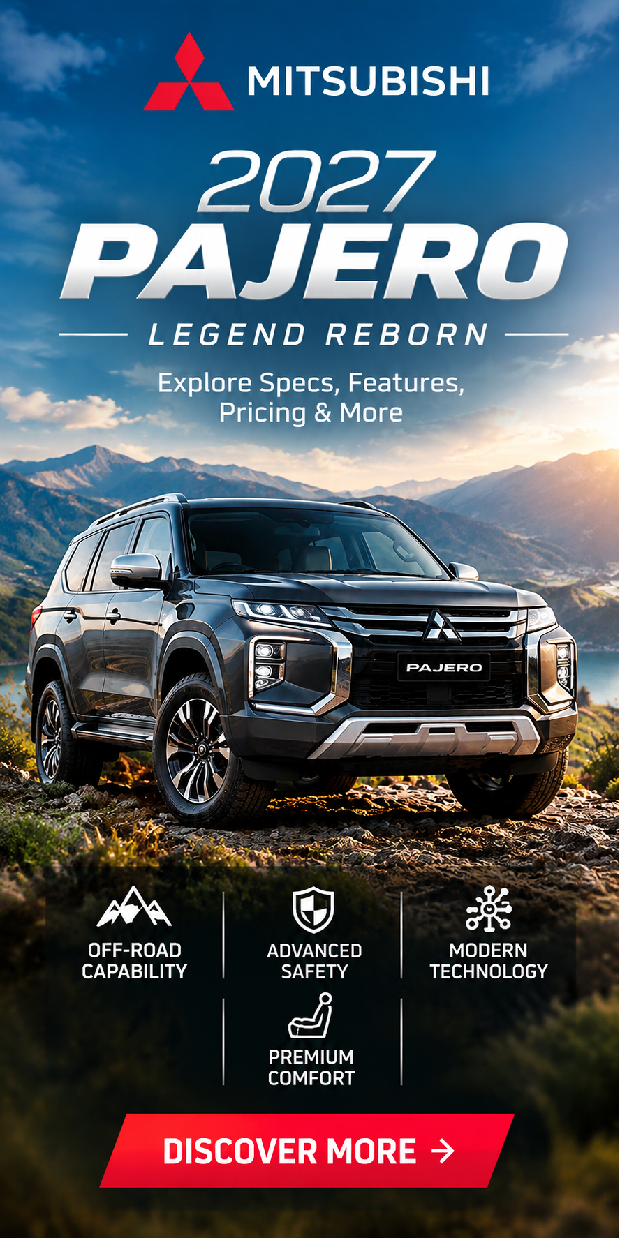 2027 Mitsubishi Pajero - Explore Specs, Features, Pricing and More