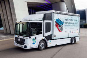 BMW Tests Hydrogen Combustion Truck at Leipzig Plant