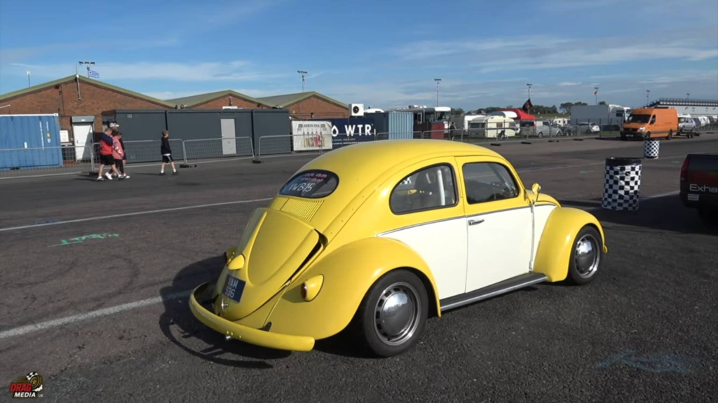 VW Beetle Drag Car Combines Toyota MR2 and Audi TT Parts